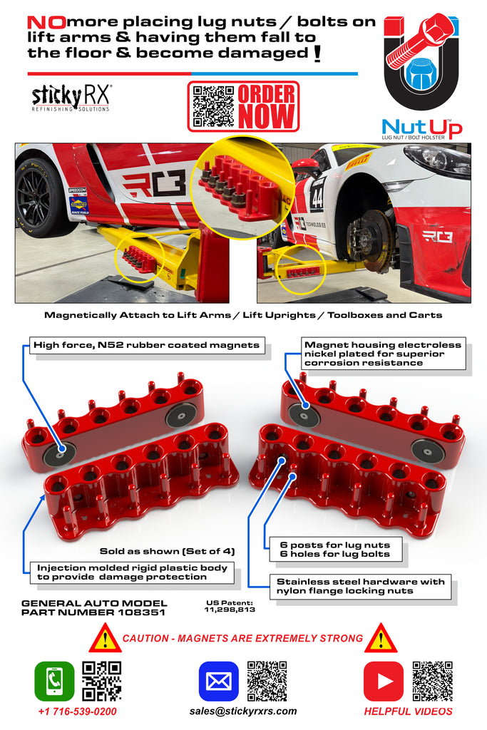 NutUp™ Lug Nut / Lug Bolt Holster (Holder) 4 Per Set