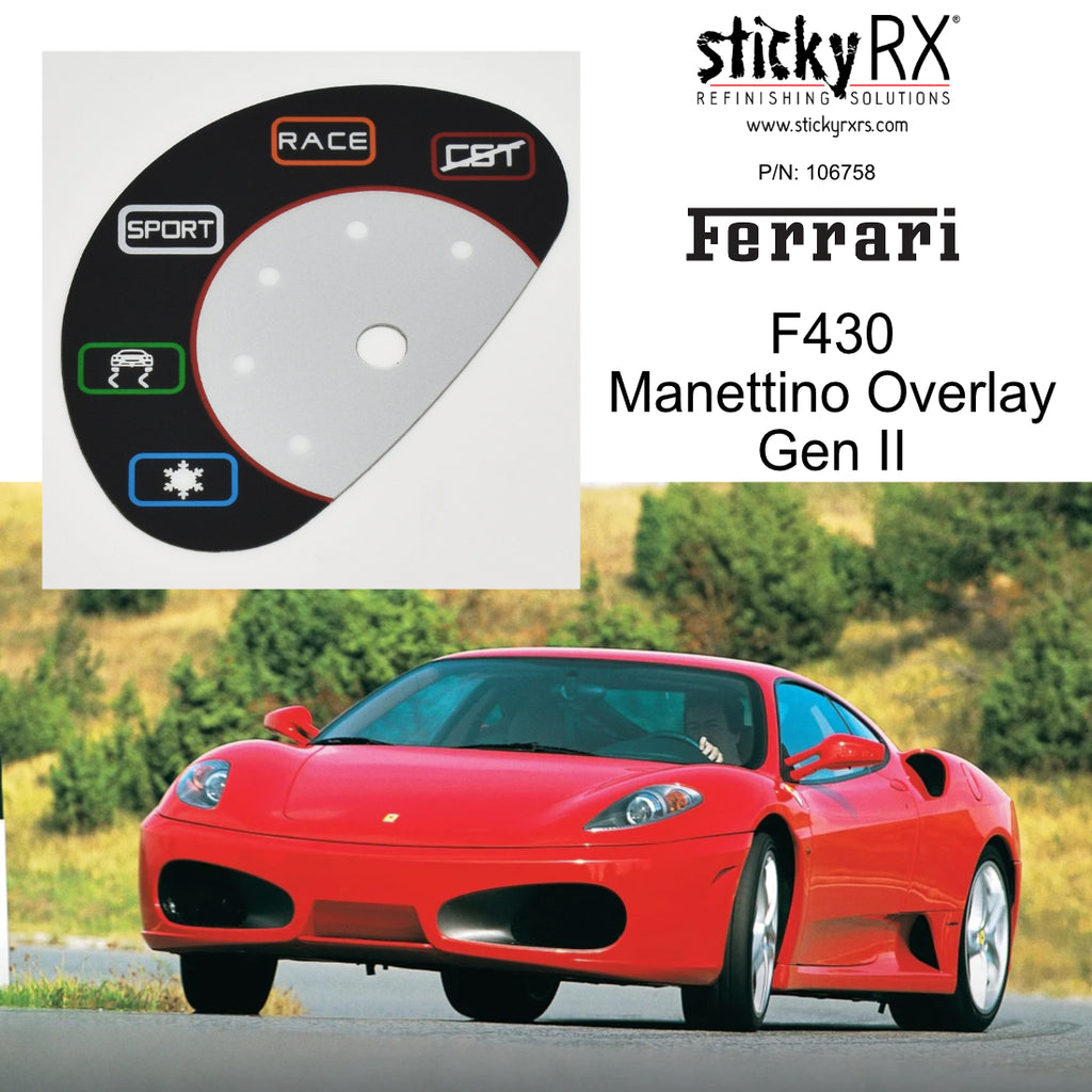 Manettino Overlay, Multiple Ferrari Models - Select Your Model