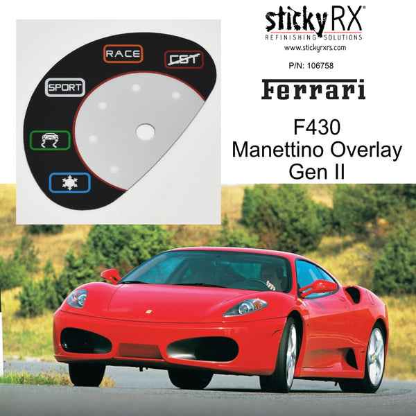 Manettino Overlay, Multiple Ferrari Models - Select Your Model