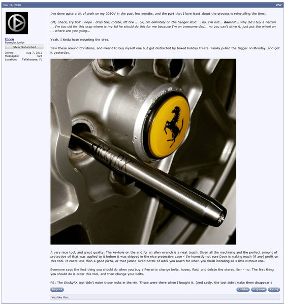 (2-Pack) Wheel Mounting Tool, M14 x 1.50 Ferrari and others. Also Known as Wheel Hanger Tool